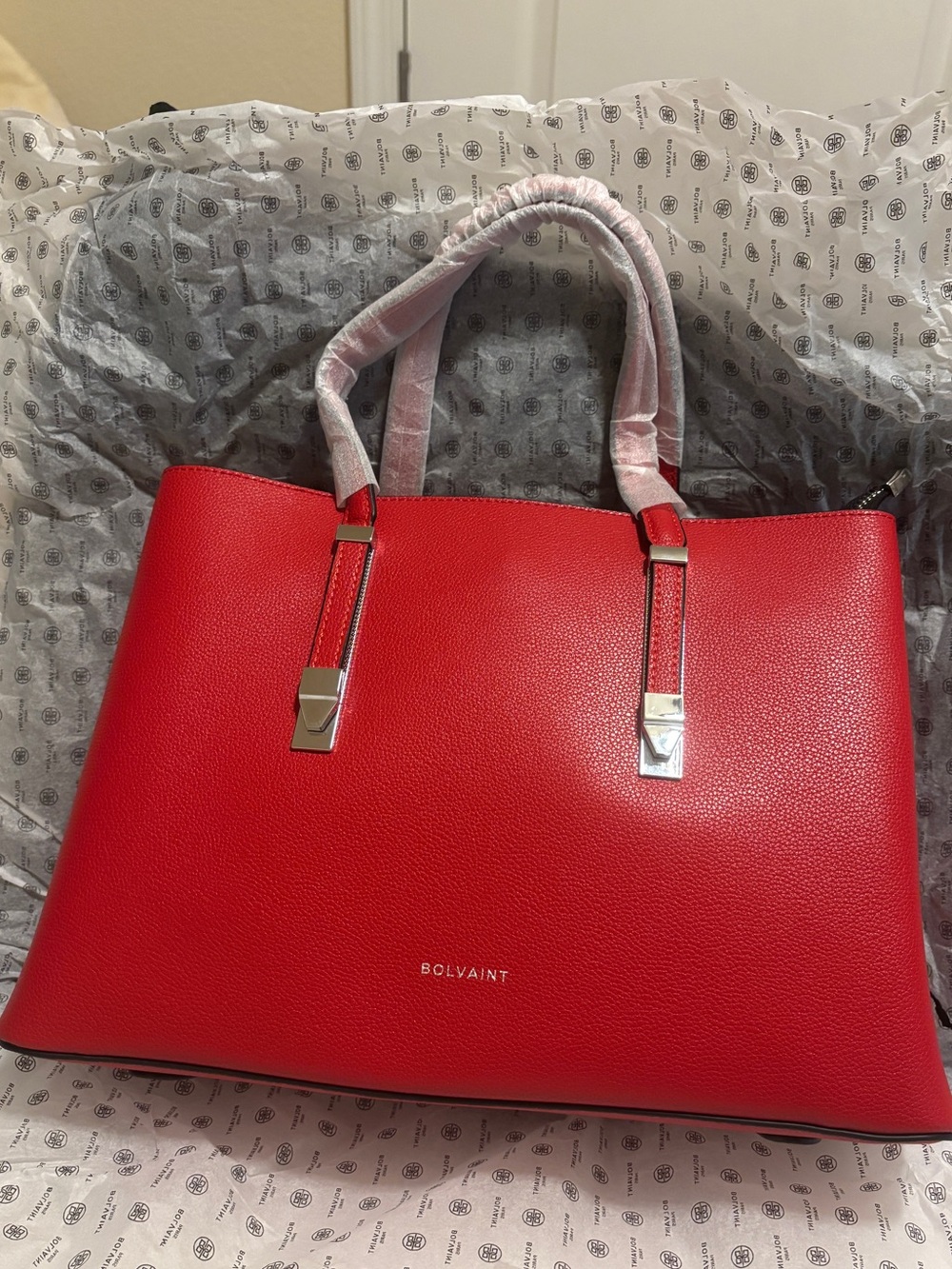 The Bolvaint The Marielle Tote with Polished Hardware